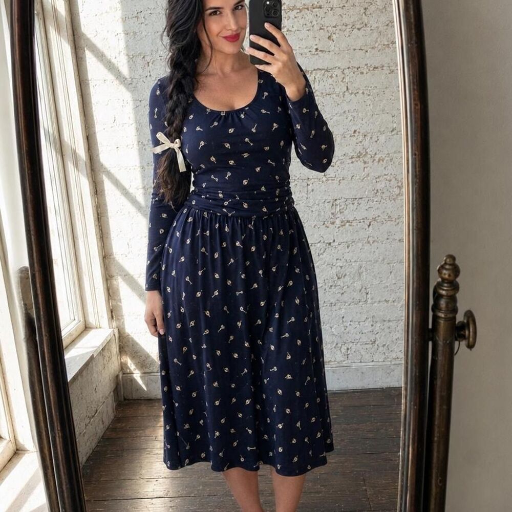 Boden Women's Navy and Blue Dress
